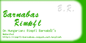barnabas rimpfl business card